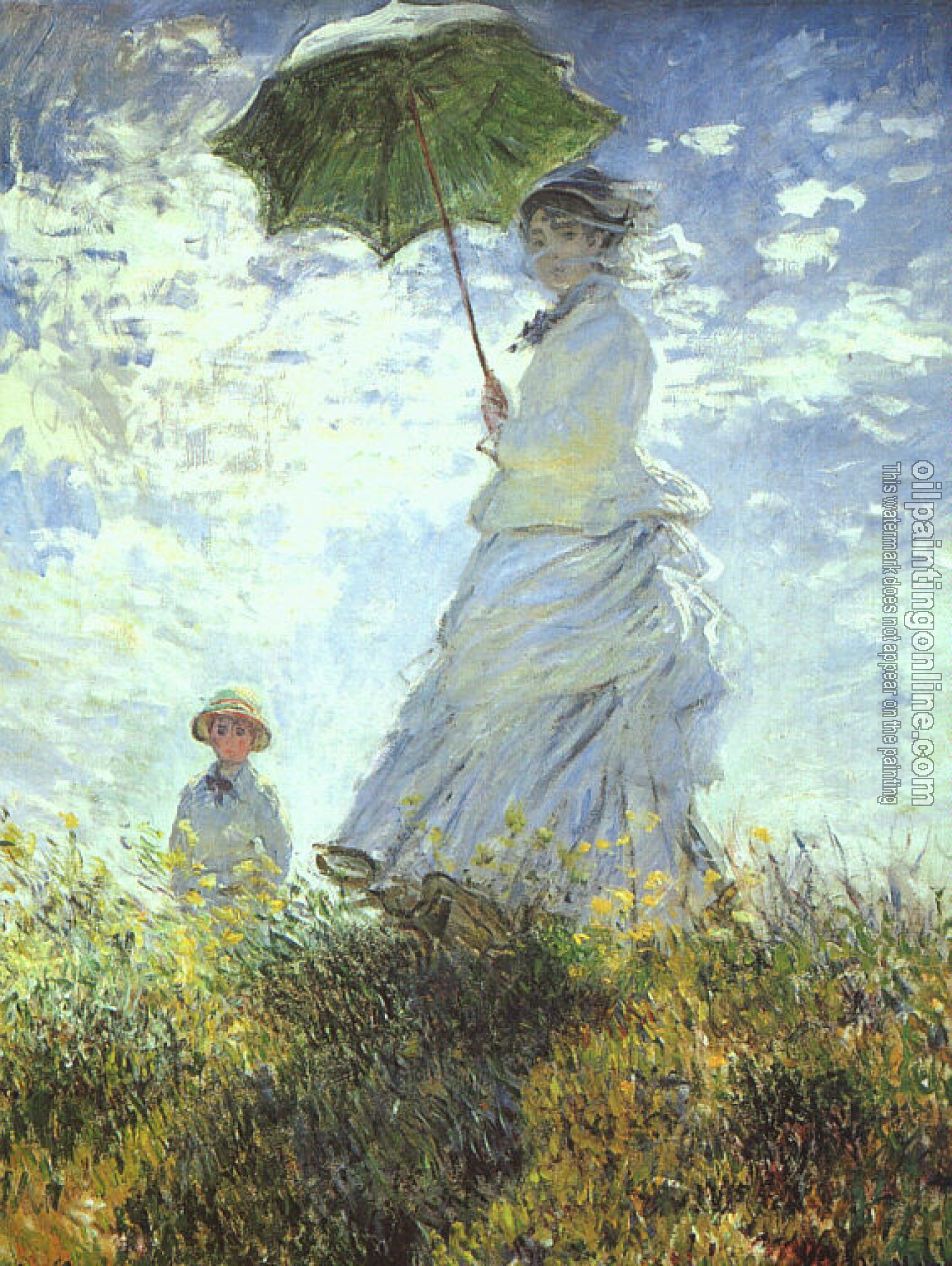 Monet, Claude Oscar - Woman with a Parasol